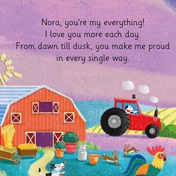 Nora I Love You, a Bushel and a Peck!: A Sweet Personalized Book for Kids - Picture 3 of 3